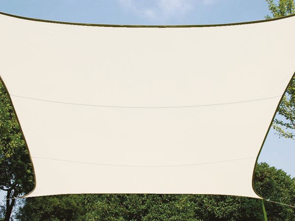 Perel Gss4320cr, Rektangulær, Cremefarvet, Polyester, 160 G/M², D-Ring, Maskinvask