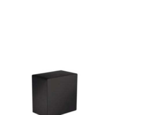 Hansgrohe Fixfit Square Schlauchanschluss, Matt Schwarz