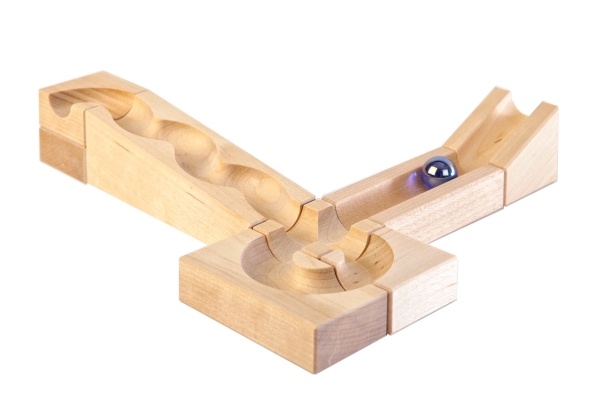 VARIS Marmor Trä Kulspår Förlängning IV (9 delar) | Leksaker - Konstruktions leksaker - Bollbanor | GameStuff