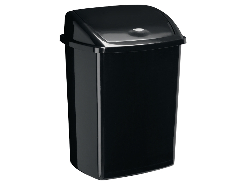Avfallskorg, med svängbart lock, 50 l | Rengöring - Avfallshantering - Hinkar & tillbehör | GameStuff