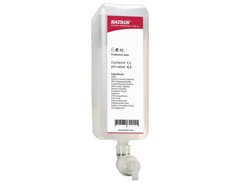 Håndsæbe Katrin® Clean 88110, 1 L, pakke a 6 stk.