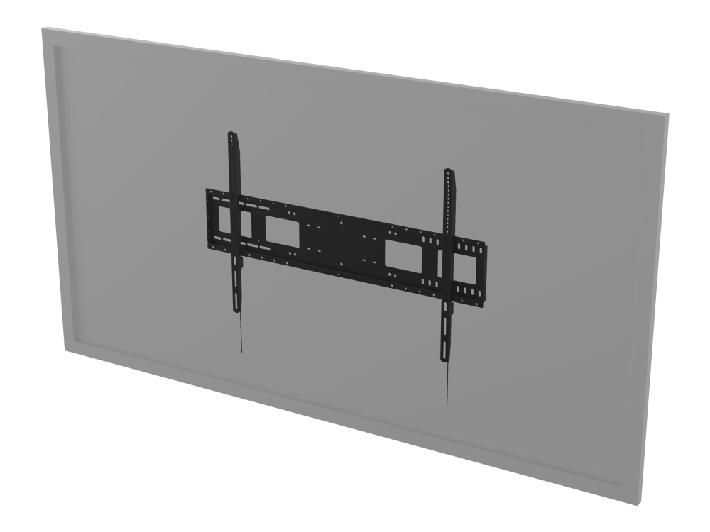 Vision Vfm-W10x6 - Heavy Duty - Beslag - For Medieafspiller/Lcd-Display - Koldvalset Stål - Sort - Skærmstørrelse: 55"-90" - Vægmonterbar