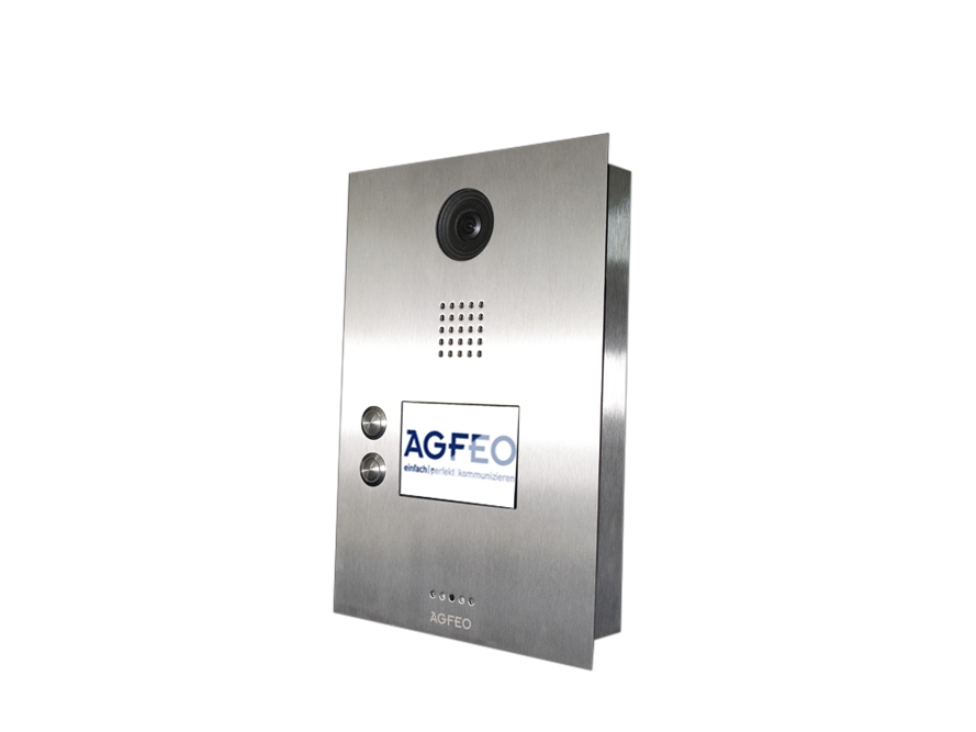 Agfeo Ip-Video Tfe 2, 8,89 Cm (3.5 Zoll), Tft, 480 X 320 Pixel, Edelstahl, Ip65, Schnelles Ethernet