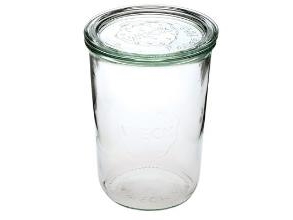 Patentglas Weck 850Ml Ø10, 8Xh14,7Cm - Uden Låg