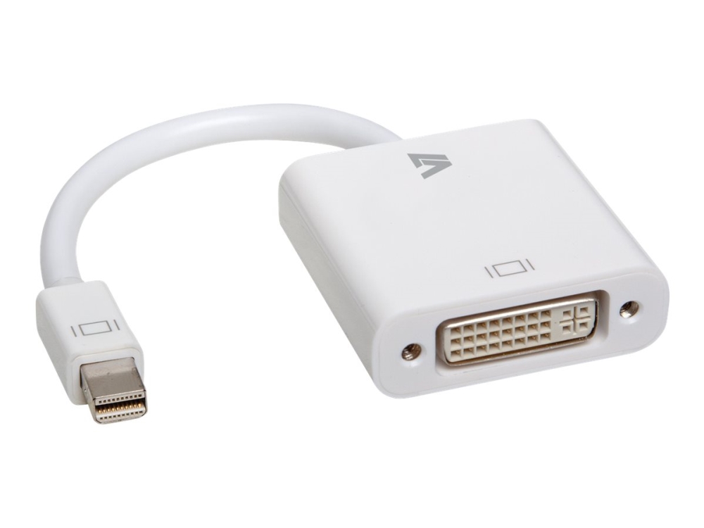 V7 Videoadapter Mini-Displayport (M) Auf Dvi-D (M), Weiß, 0,17 M, Mini Displayport, Dvi-D, Männlich, Weiblich, Kupfer
