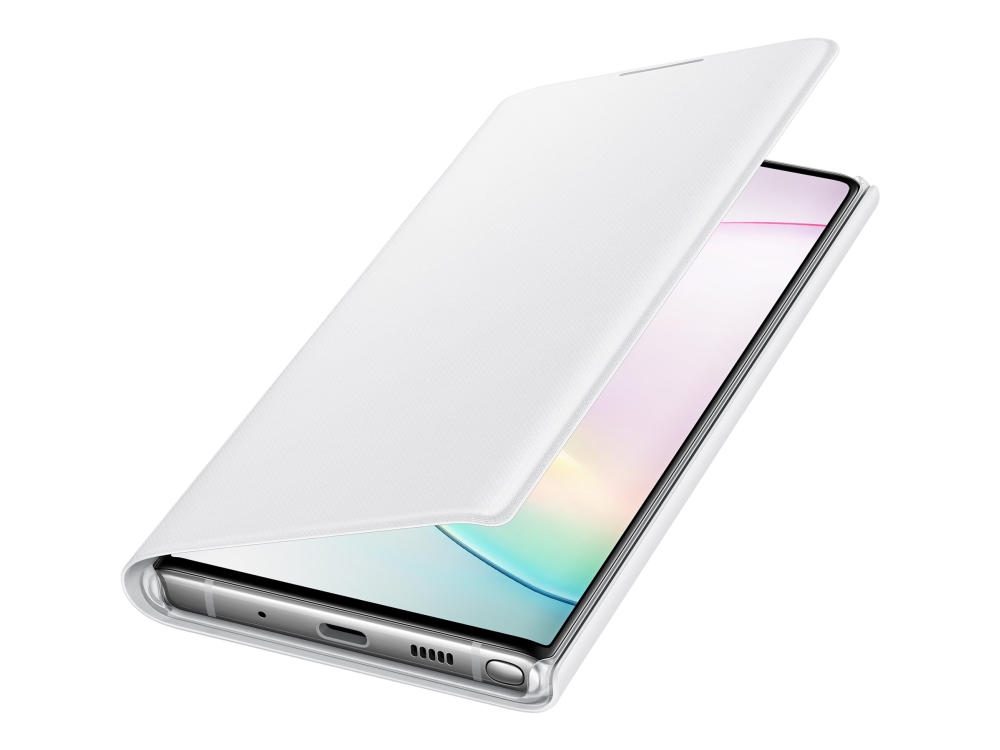 Samsung Led View Cover Ef Nn970 Flipomslag Til Mobiltelefon Hvid For Galaxy Note10 Note10 Unlocked