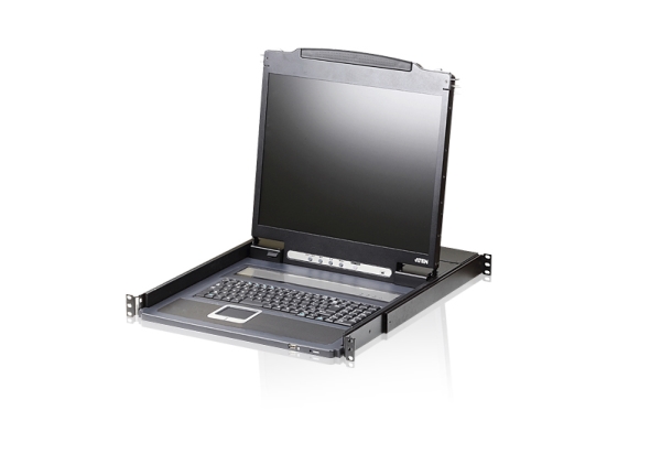 Aten Cl3000n Konsolhylde 48,3 Cm (19" ) 1280 X 1024 Pixel Metal Sort 1U (Cl3000n F)