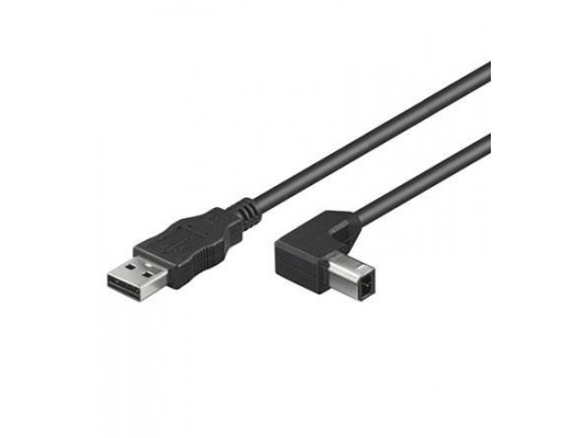 Techly 0.5M Usb 2.0 A/B M, 0,5 M, Usb A, Usb B, Usb 2.0, Männlich/Männlich, Schwarz