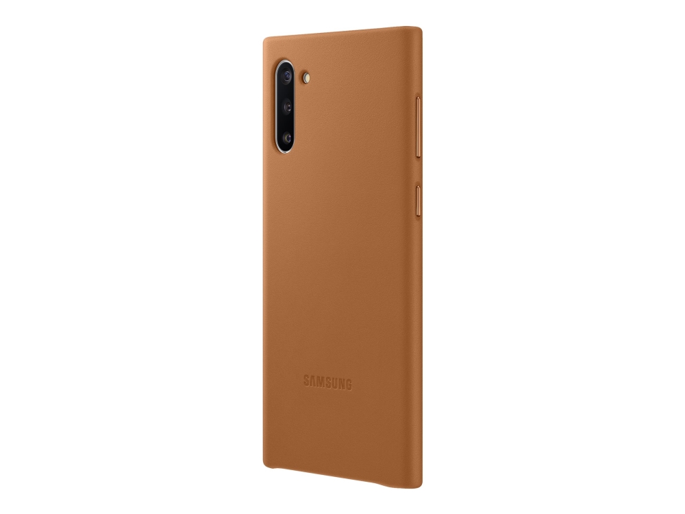 Samsung Leather Cover Ef-Vn970 - Bagsidecover Til Mobiltelefon - Læder - Brun - For Galaxy Note10, Note10 (Unlocked)