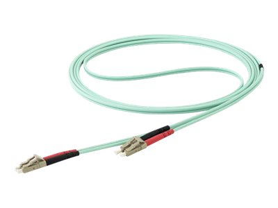 Startech.Com 15 M Om4 Lc Zu Lc Multimode Duplex Glasfaser Patchkabel - Aqua - 50/125 - Glasfaserkabel - 40/100Gb - Lszh (450Fblclc15) - Patchkabel -