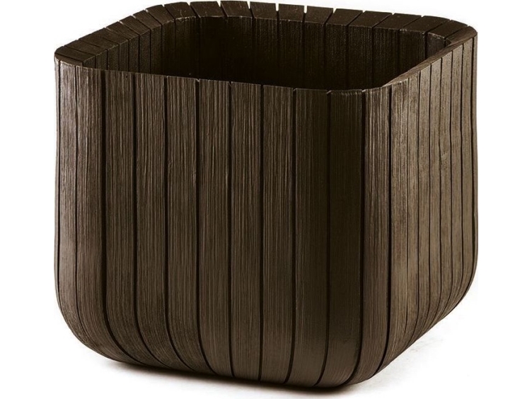 Keter Donica Curver Cube Planter M Brązowy (230226) | Sällskapsdjur - Trädgårdsdamm - Tillbehör | GameStuff