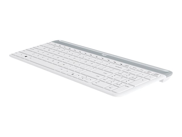 Logitech Slim Wireless Combo Mk470 - Sæt Med Mus Og Tastatur - Trådløs - 2.4 Ghz - Us International - Off-White