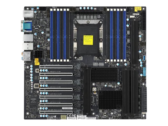 Supermicro X11spa-T - Bundkort - Udvidet Atx - Lga3647-P0 Socket - C621 Chipset - Usb 3.1 Gen 1, Usb-C Gen2, Usb 3.1 Gen 2 - 10 Gigabit Lan, Gigabit