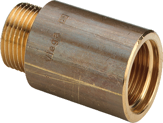 1/2" X 65 Mm Rødgods Silicium Bronze Haneforlænger