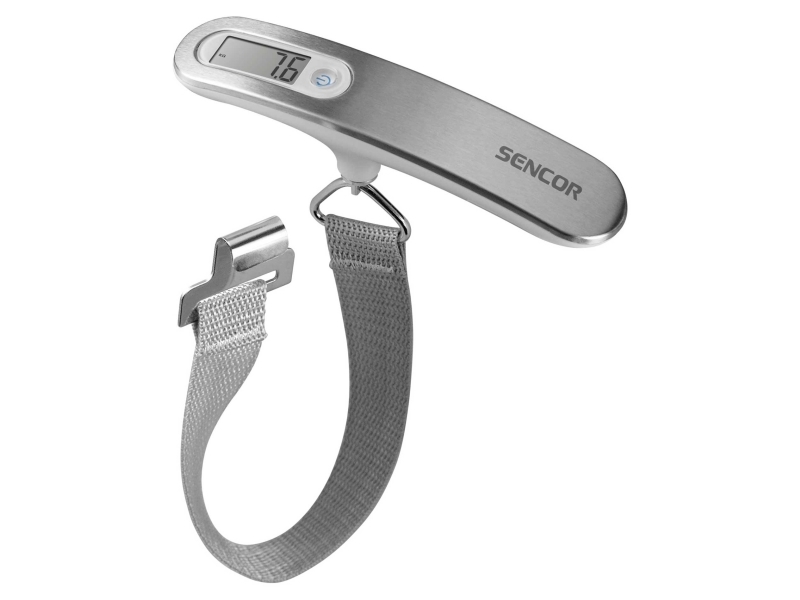 Sencor SLS 900WH, Elektronisk, 50 kg, 100 g, Sølv, kg, lb, ST, Rem