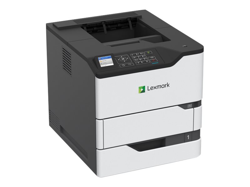 Lexmark MS822de, Laser, 1200 x 1200 DPI, A4, 52 ppm, Kaksipuolinen tulostus, Musta, Valkoinen