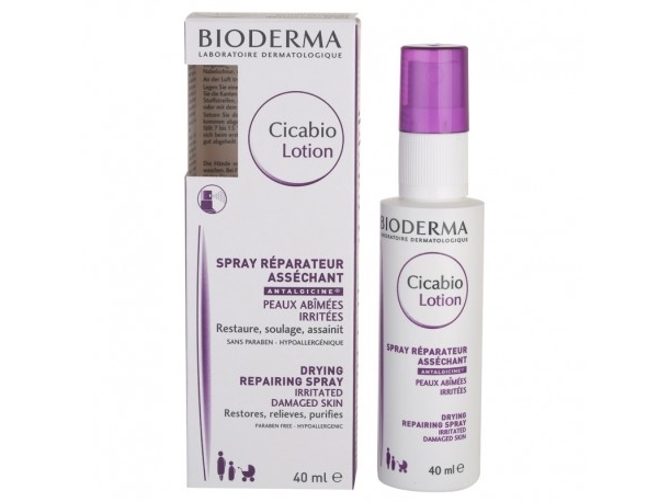 Bioderma Cicabio Lotion Spray 40Ml Regenerating And Soothing Spray For Irritated Skin