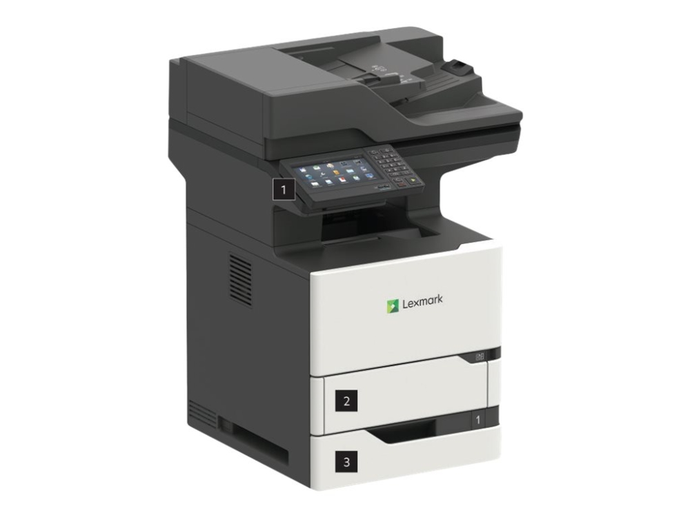 Lexmark Mx721adhe - Multifunktionsprinter - S/H - Laser - 216 X 355 Mm (Original) - Op Til 61 Spm (Kopiering) - Op Til 62 Spm (Udskriver) - 650 Ark -