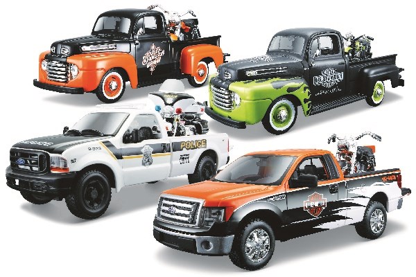 Revell Harley-Davidson pick-up w/motor cycle 1:24 ass. | Hobby - Samlar- och monteringsmodeller - Fordon | GameStuff