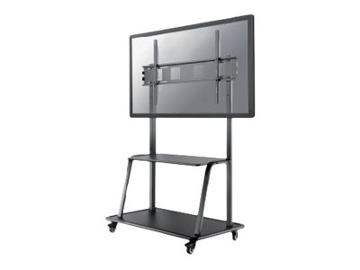 Neomounts Ns-M4000black Tv-Trolley 60-105", Schwarz, Fester Bodenständer, Stahl, 150 Kg, 152,4 Cm (60"), 2,67 M (105")
