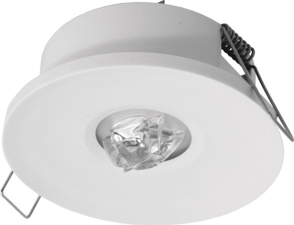 Nødlys AXP IP65/20 ECO LED 3W 325lm (opt. leder) 1h enhedig hvid AXPC/3W/ESE/X/WH