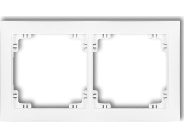 Karlik Ramme Universal Dobbelt I Kunststof Deco Soft Mat Hvid (25Drso-2)