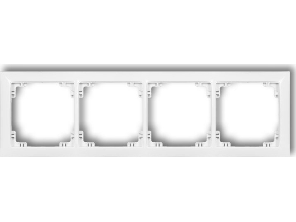 Karlik Universal-Rahmen 4-Fach Aus Kunststoff Deco Soft Weiß Matt (25Drso-4)