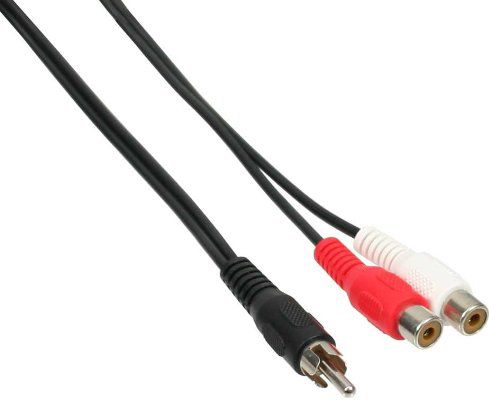 Audio Adapter 1X Cinch -> 2X Cinch St/Bu