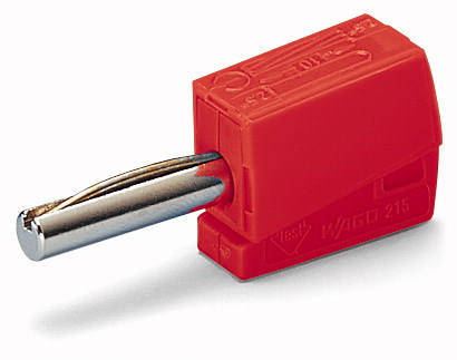 Wago Bananstik Til 4 Mm Stik Rød (215-212)