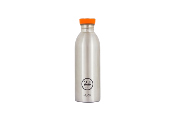 24Bottles Urban Bottle, 500 ml, Daglig användning, Rostfritt stål, Rostfritt stål, Skruvlock, Vridbar | Sport & Träning - Tillbehör - Drickflaskor | GameStuff