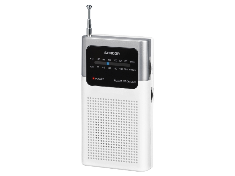 Sencor SRD 1100W, Analoginen, AM,FM, 87.5 - 108 MHz, 530 - 1600 kHz, 0,3 W, 61 mm