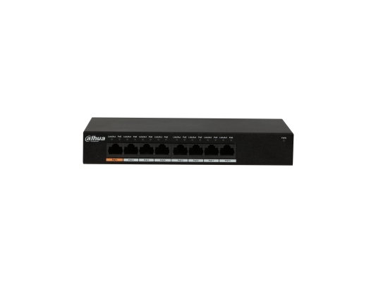 Šakotuvas Dahua Technology Pfs3008-8Gt-96 Tinklo Komutatorius Ne-Valdomas L2 Gigabit Ethernet (10/100/1000) Juoda Maitinimas Per Eternetą (Poe)