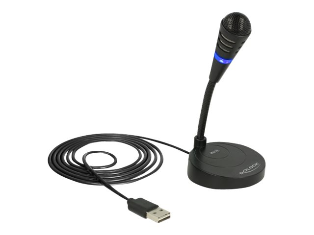 Delock - Mikrofon - USB - sort