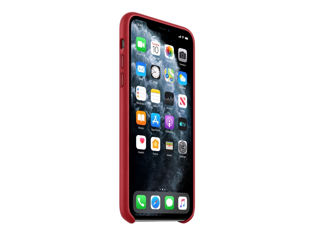 Apple - (PRODUCT) RED - baksidesskydd för mobiltelefon - läder - röd - för iPhone 11 Pro Max | Tele & GPS - Mobil tillbehör - Skydd & Väskor | GameStuff