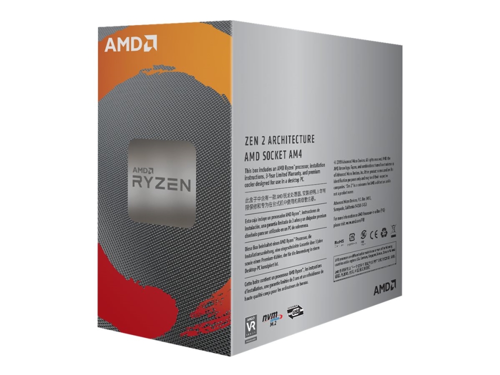 AMD Ryzen™ 5 3600 - 3.6 GHz 6 kerner - 12 tråde - 32 MB cache - Socket AM4 - Box