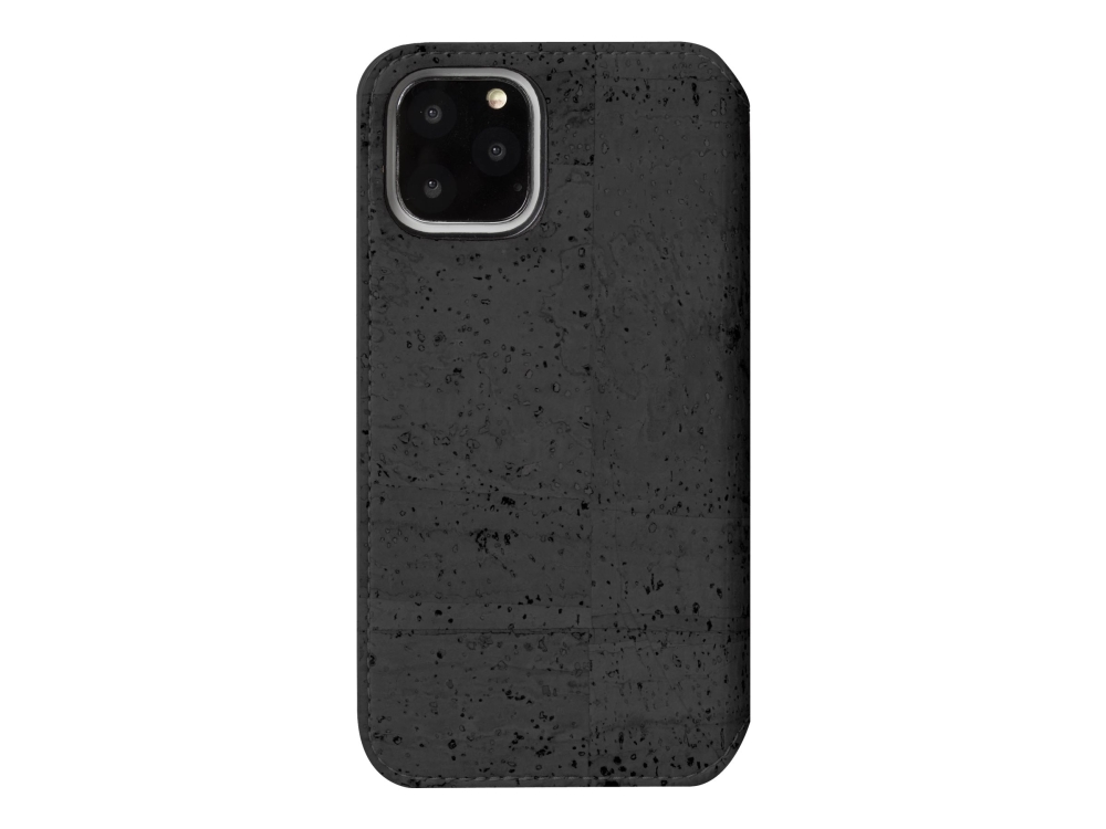 Krusell Birka Phonewallet - Flipomslag Til Mobiltelefon - Kork - Sort - For Apple Iphone 11 Pro Max