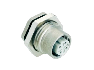 Harting 21 03 381 6410, M12, Zink, Polyamid, Zink, Guld, IP20, 50 V