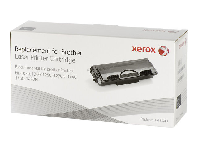 Xerox Tonerpatrone Schwarz. Entspricht Brother Tn6600. Mit Brother Hl-1030, Hl-1230/1240/1250/1270N, Hl-1440/Hl-1450/Hl-1470N, Mfc 8300/Mfc 8500, Mfc