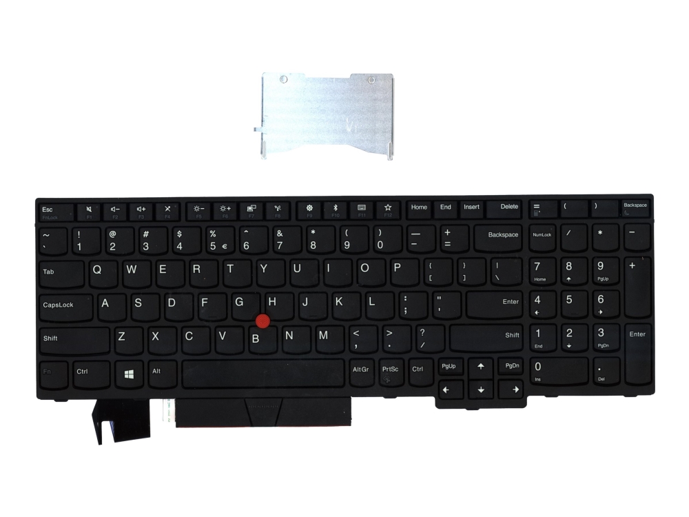 Chicony - Notebooks Udskiftningstastatur - Med Trackpoint - Qwerty - Usa - Fru - For Thinkpad E580 E585 E590 E595 L580 P52 P72