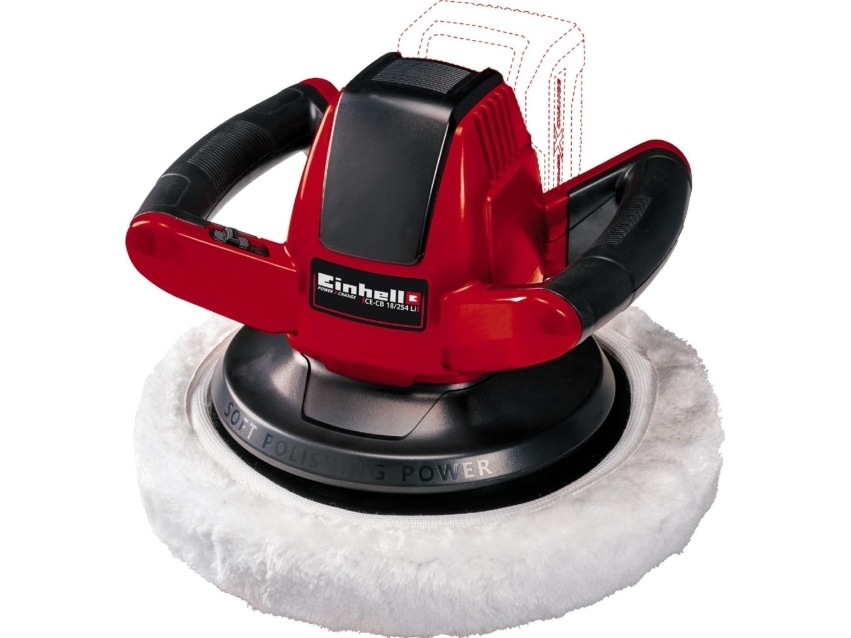 Einhell CE-CB 18/254 sladdlös polermaskin Ø254 mm 18V m/batteri och laddare - Utan batteri och laddare - SOLO | Bilvård & Biltillbehör - Exteriör Bilvård - Polermaskiner | GameStuff