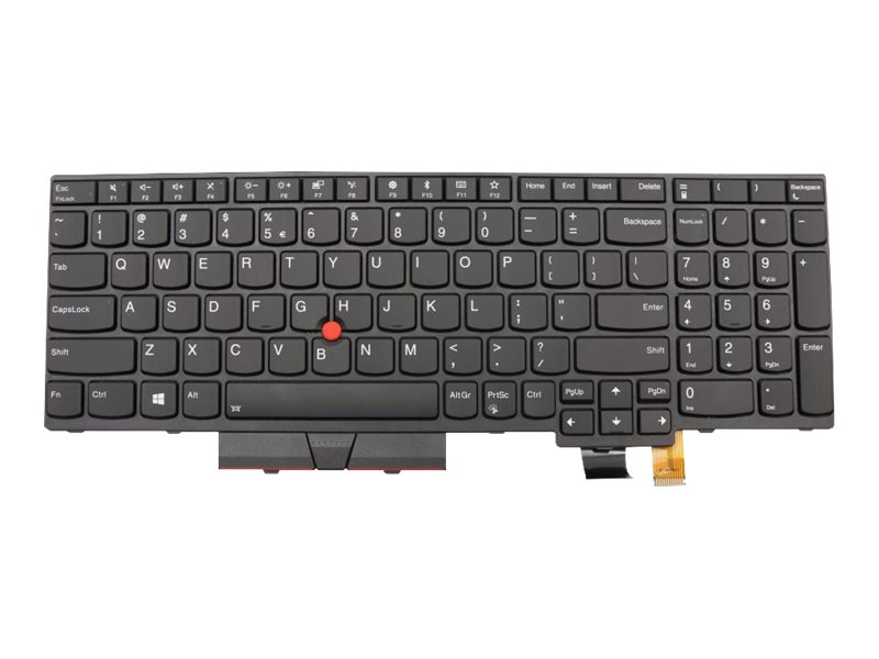 Lite-On - Notebooks udskiftningstastatur - med Trackpoint - bagbelyst - QWERTY - USA - FRU