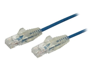 Startech.Com 0,5 M Cat6-Kabel - Schlank - Snagless Rj45-Anschlüsse - Blau, 0,5 M, Cat6, U/Utp (Utp), Rj-45, Rj-45