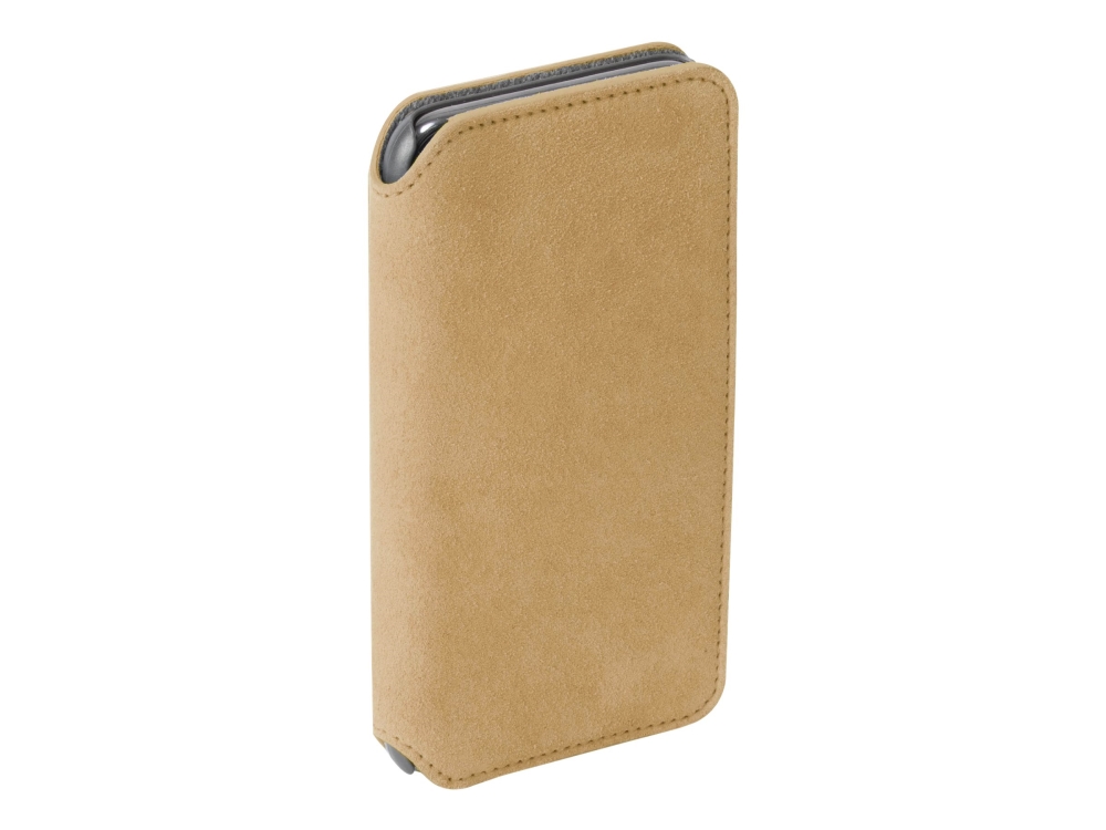 Krusell Broby - Flipomslag Til Mobiltelefon - Premium Ruskindslæder - Cognac - For Apple Iphone Xs Max