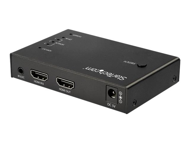 Startech.Com 4-Port Hdmi Video Switch - 3X Hdmi Und 1X Displayport - 4K 60Hz, Hdmi/Displayport, Metall, Schwarz, 60 Hz, 1280 X 720 (Hd 720), 1920 X 1