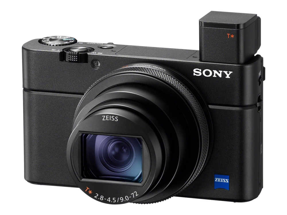 Sony Cyber-shot DSC-RX100 VII - Digitalkamera - kompakt - 20.1 MP - 4K / 30 fps - 8x optisk zoom - ZEISS - Wi-Fi, NFC, Bluetooth - sort