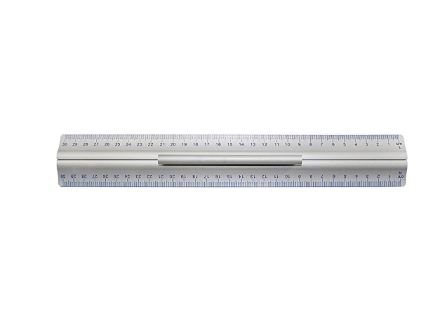 Aliuminine Liniuote Su Laikikliu Wedo, 30 Cm