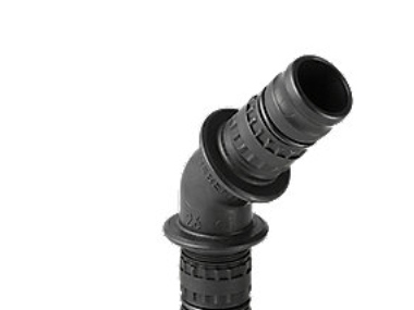 Mepla PVDF vinkel 45G ø75 - Geberit Mepla vinkel: 45°, d=75mm