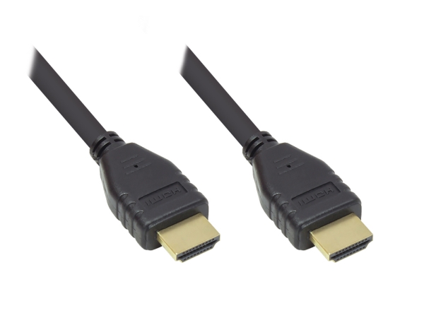 Alcasa Gc-M0135, 0,5 M, Hdmi Type A (Standard), Hdmi Type A (Standard), 480 X 2160 Pixel, 18 Gbit/Sek, Sort