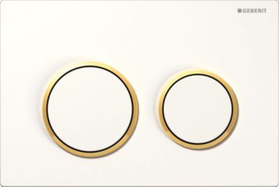 Betjeningsplade Omega 20, Hvid/Guld/Hvid
