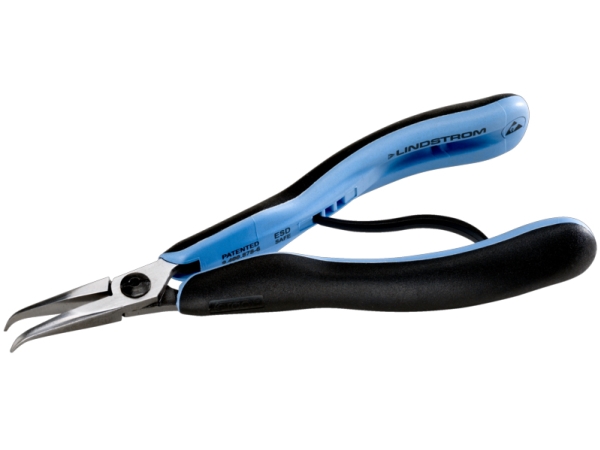 Bahco Elektroniktång, spetstång med bockade spetsar, 8,8 mm, 3 cm, 6 mm, Stål, Svart, Blå, 155,5 mm | Verktyg & Verkstad - Tänger - Alla Tänger | GameStuff